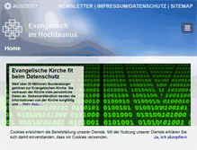 Tablet Screenshot of evangelisch-hochtaunus.de